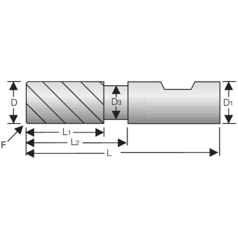 SC Al slot drill 3mm L2=18mm Z=2 HB, edge prot. chamfer, ZrCN Ultra-N