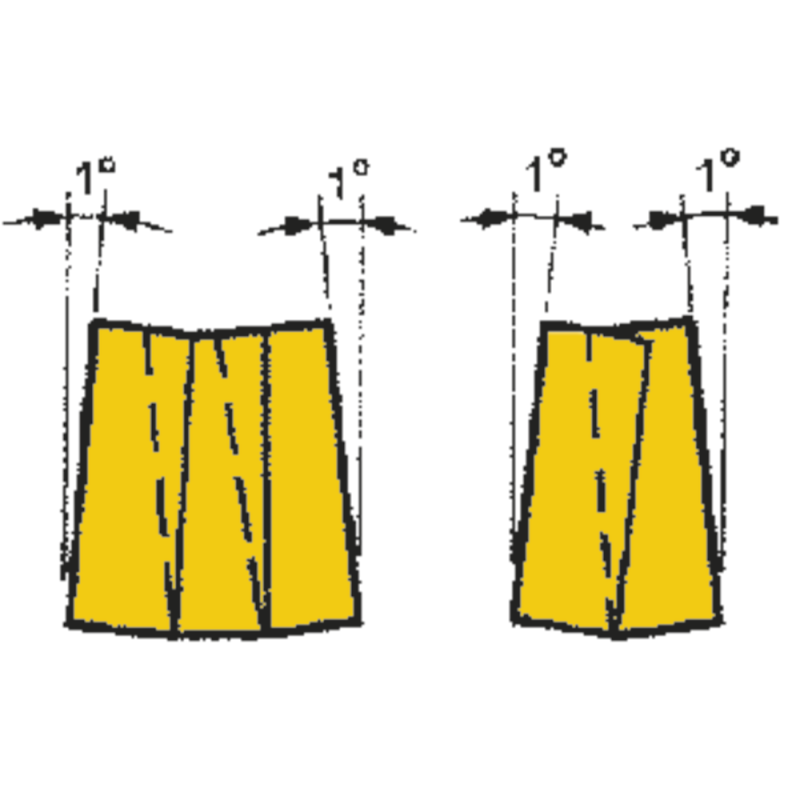 Disc milling cutters with collar 100x27mm, ap= 4mm, for 12 II SNHX1102T