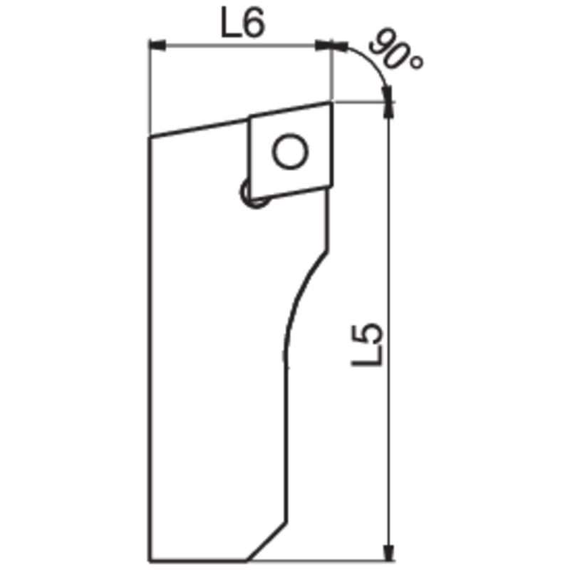 Тримач для пластини MHD SSCC 16 Ø18-22 мм (для пластини CC.. 0602..)